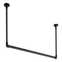 【ポイント10倍(5/1限定)】ハンギングH1 天井付 Cタイプセット ブラック W900mm×H450mm 30017002 建材 建設 生活雑貨 資材 工事...