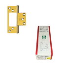 【ポイント10倍(5/1限定)】ニシムラ(ARCH) No.4300 ステンフラッシュ蝶番 89mm 金メッキ (1セット:10枚入り) 建材 建設 生活雑貨 ...