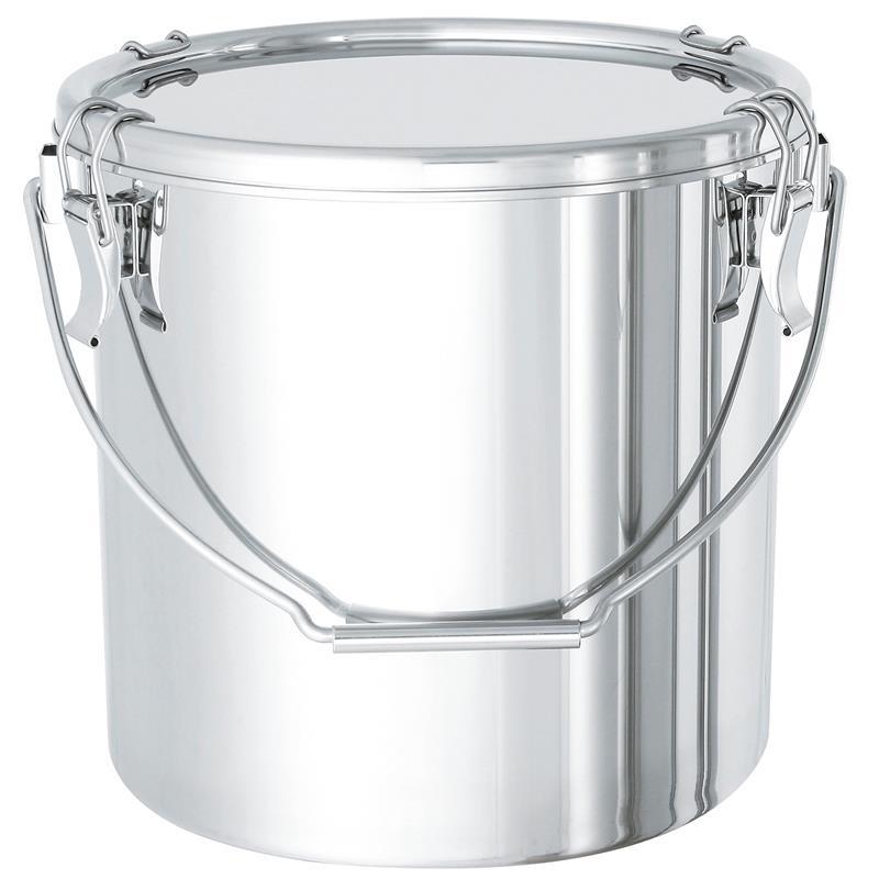 【★ポイント5倍★】11/14~11/16開催！楽天イーグルス感謝祭 × ポイントアップ(要エントリー)日東金属工業 テーパー型ステンレス吊り下げ式密閉容器（クリップ式） 15L TP-CTB-27 容器 ステンレス 産業用(4)