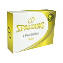 【★ポイント5倍★】7/4~7/11開催!お買い物マラソン(要エントリー) SPALDING ゴルフボール 12P YELLOW SPBA-3768 4536214103641 スポーツ 運動 ゴルフ クラブ ボール グローブ キャップ バッグ