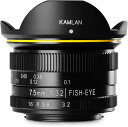 【★ポイント5倍★】7/4~7/11開催!お買い物マラソン(要エントリー) KAMLAN 8mm F3.0 Fisheye(Sony-E) カメラ レンズ 交換 写真 夜景 撮影 風景 スナップ
