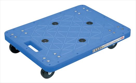 型番 SC-400RKB6 商品説明 軽量で持ち運びに便利な樹脂製台車 仕様 ●外寸 間口（W）[mm]：500●外寸 奥行（D）[mm]：370●外寸 高さ（H）[mm]：104●荷台寸法間口（W）[mm]：500●荷台寸法奥行（D）[mm]：370●均等積載荷重[kg]：100●カラー：ブルー●荷台材質：樹脂（ポリプロピレン）●キャスター：ゴム車●キャスター詳細：ゴム車　65Φ　固定2・自在2●内容量：1セット（6台）●質量[kg]：2 商品情報 ●コーナーガイド取付時有効内寸：W460×D330mm●改正RoHS10物質対応 注意事項 ●商品は混載便の車上渡しになります、お客様にて荷受け・荷下ろし願います。製品重量や数量によっては受け取りの際に、フォークリフトが必要です。●必ず均等に荷重を分布させてご使用ください。(表示荷重は、全て均等耐荷重です)●良品商品のご返品は原則としてお受け出来ません。万一不備な点がありましたら交換させて頂きます。それ以外の破損等につきましては、責任を負いかねます。●土日祝日の配送、個人宅への配送は不可となります。●北海道・沖縄・離島への配送不可