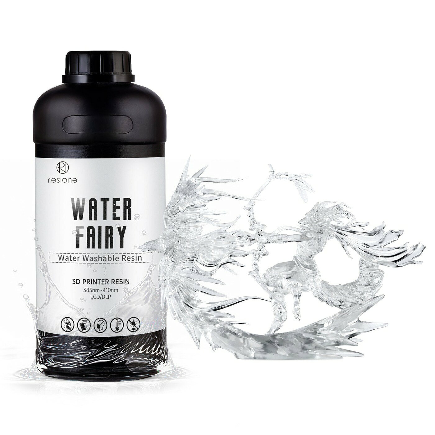 ★ポイント10倍★ 5/9~5/16 お買い物マラソン(要エントリー) RESIONE WW123 水洗いレジン 1kg Crystal Clear 3Dプリンター 超高速 高速 マット 高級感 フィラメント レジン
