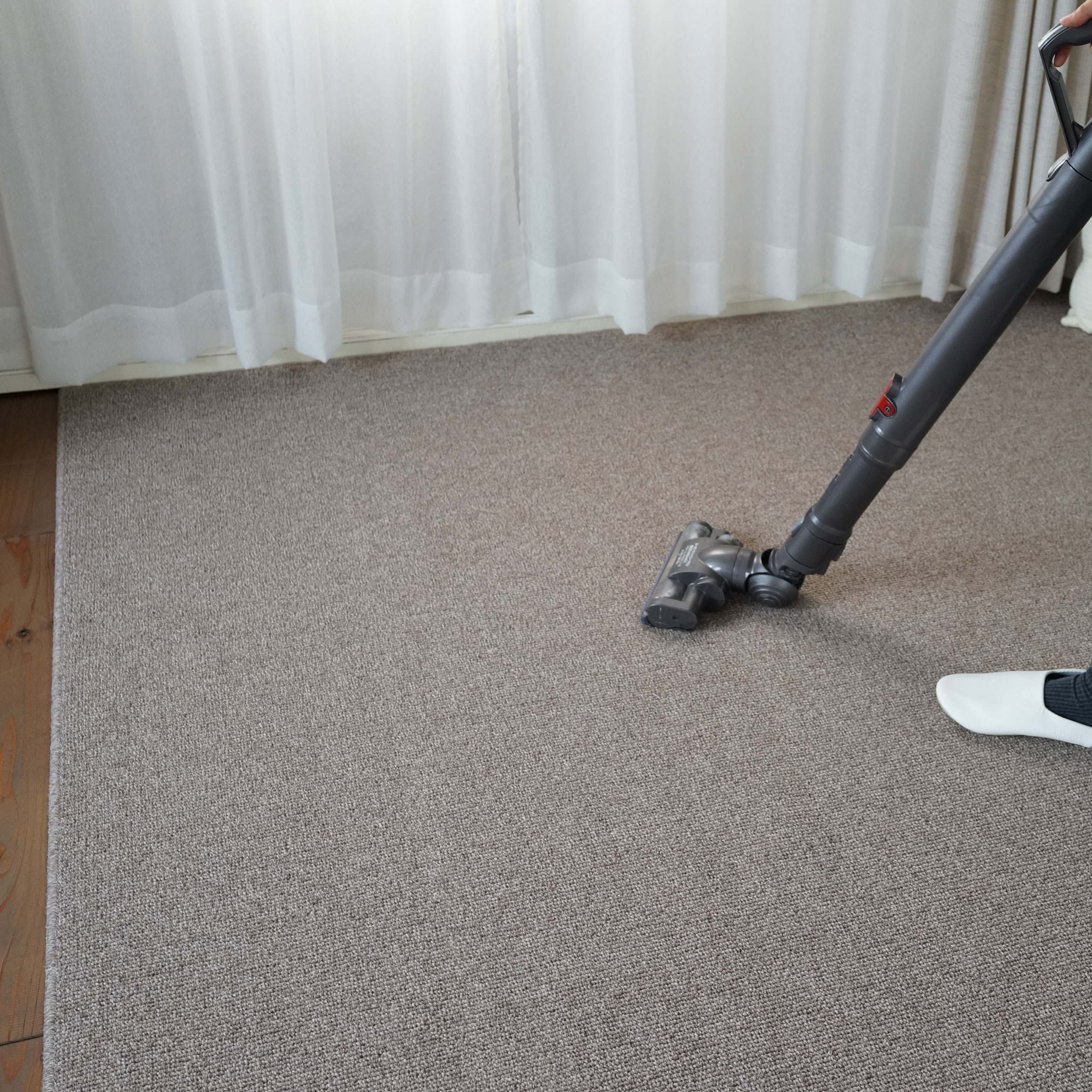 【ポイント10倍】12/1はワンダフルデー!piece カーペット ブラウン 261×352cm 防ダニ ウールリック WR8-261352 家具 インテリア 内装 ラグ 絨毯 おしゃれ