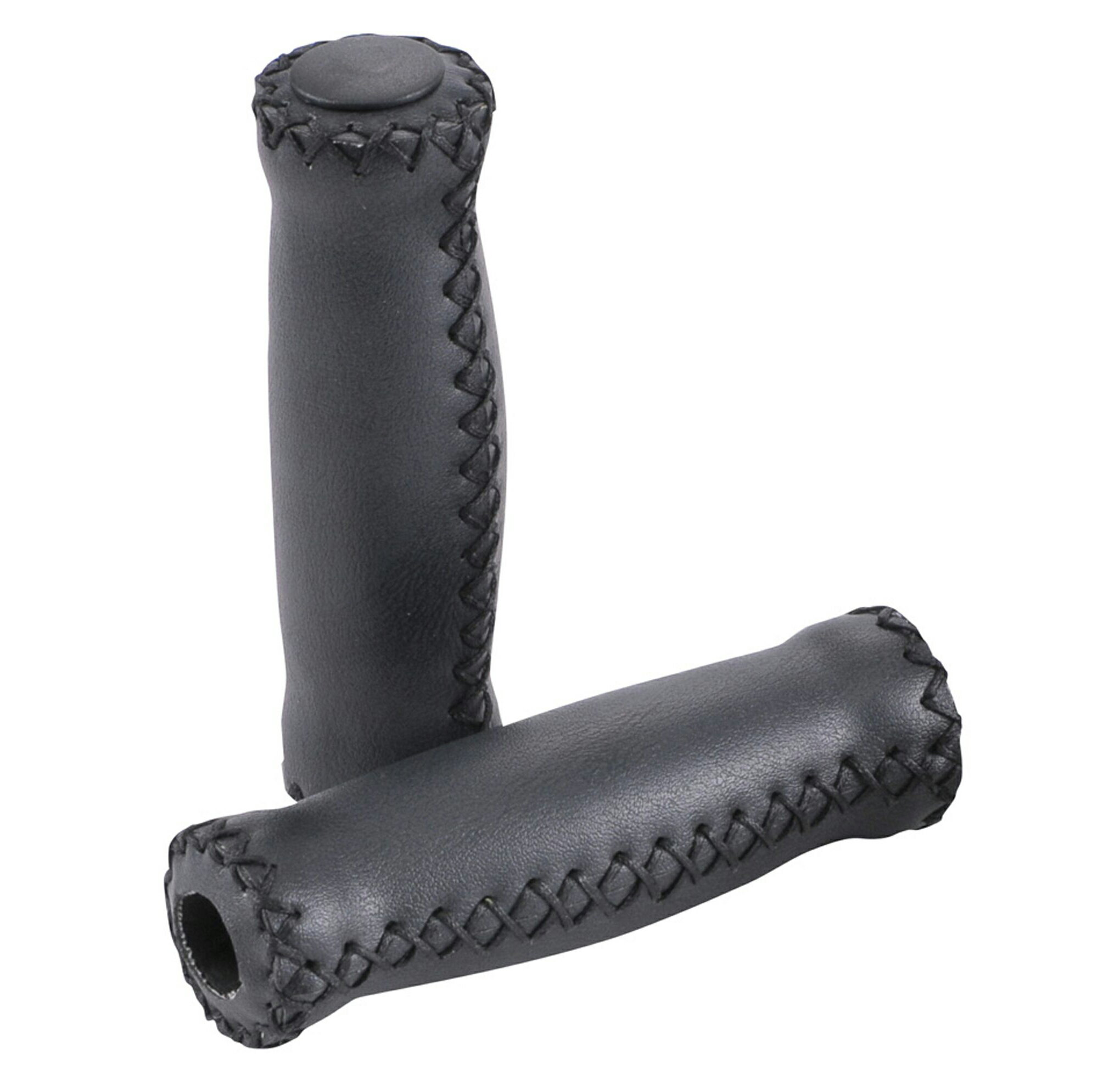 【ポイント10倍】12/1はワンダフルデー！Foglia グリップ VLG−617 レザー風ブラック 72191 自転車 アク..