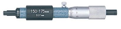 型番IM-175 商品説明【特長】 ●標準タイプの棒形内側マイクロメータです。 ●基点調整が必要です。 ●基点調整のための基準ゲージとして、セットリング（呼び寸法300mm以下）、セラ内側マイクロチェッカ、ゲージブロックアクセサリセットを取り揃えています。 【仕様】 ●測定範囲（mm）：150〜175 ●目量（mm）：0.01 ●測定面：超硬合金チップ付