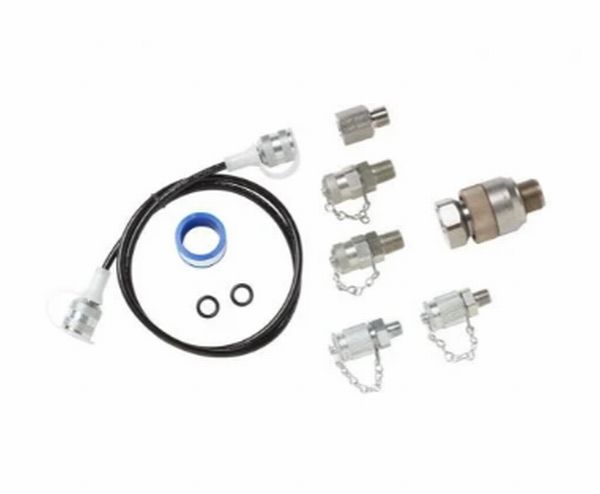 型番FLUKE-700TTH5K 商品説明【特長】 定格 34.475 kPa 校正器またはテスト・ポンプに恒久取り付けできる 1/8 インチ NPT 接続同梱 トランスミッター接続用のツール不要 1/4 インチ NPT オス・コネクター 【仕様】 定格：34.475 kPa