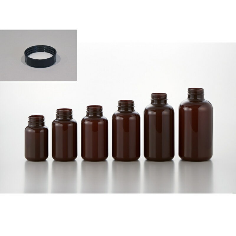 ★ポイント10倍★ 1/9~1/16 お買い物マラソン(要エントリー) サンプラテック PPボトル(広口茶色)キャップ付 SB50WB 入数：100