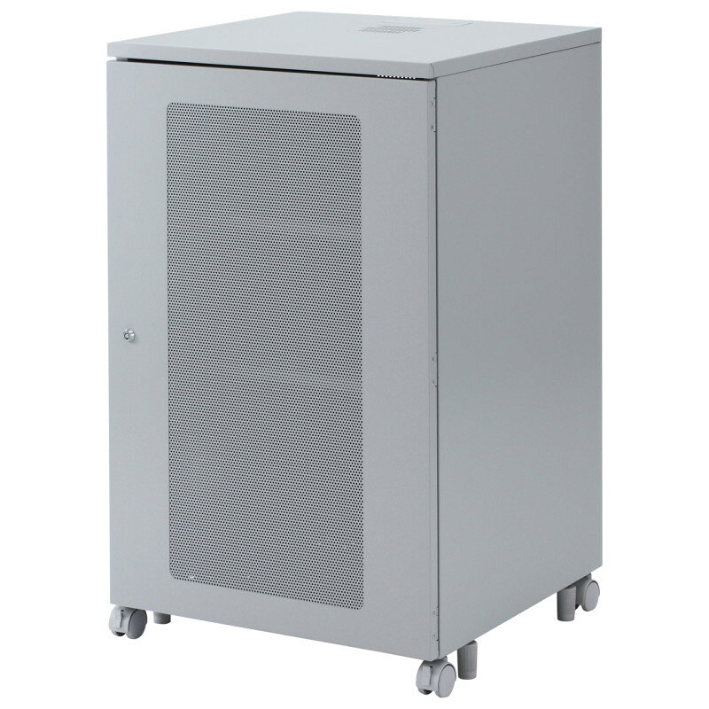 型番CP-103 商品説明【特長】 19インチラックマウント型HUB、ルーター、HDD、NAS等をコンパクトに収納。 19インチマウント（EIA規格、ユニバーサルピッチ、19U）付きです。前方に19インチマウントフレームを装備しています。 後方には19インチマウントフレームを装備しておりません。 前面扉、バックパネルには鍵付きでセキュリティ対策の強化が図れます。（鍵は前後共通） オプションにて、上面1ヶ所、背面部2ヶ所に放熱ファンの設置が可能です。 前面扉には吸気用のメッシュパネルを採用しています。 天井面にケーブル口を装備しています。液晶モニターなどの設置に対応しています。 ケージナットに対応しています。 中棚2枚が標準装備です。 キャスター、アジャスター付きです。 中棚、底板は固定ベルト（RAC-BL1）に対応しています。 ＜ご注意＞ キャスターは長距離の移動を想定したものではありません。機器を乗せたままでの移動は行わないでください。 【仕様】 カラー：ライトグレー サイズ：本体/W600×D600×H1000mm有効内寸/W549（棚板）×D544×H889mm 重量：36.8kg 梱包：3個口/720×650×115mm・11.5kg1020×670×75mm・10.5kg1030×630×115mm・21kg 出荷形態：ノックダウン組立式（お客様組み立て） 材質：スチール（エポポリ粉体塗装） 総耐荷重：100kg（設置の際は必ずアジャスターを併用してください） 耐荷重：天板/20kg、中棚/30kg、底板/50kg 付属品：中棚×2枚、ケージナット・ネジセット（M6・20セット）、アジャスター×4個、鍵×2個（1種類）
