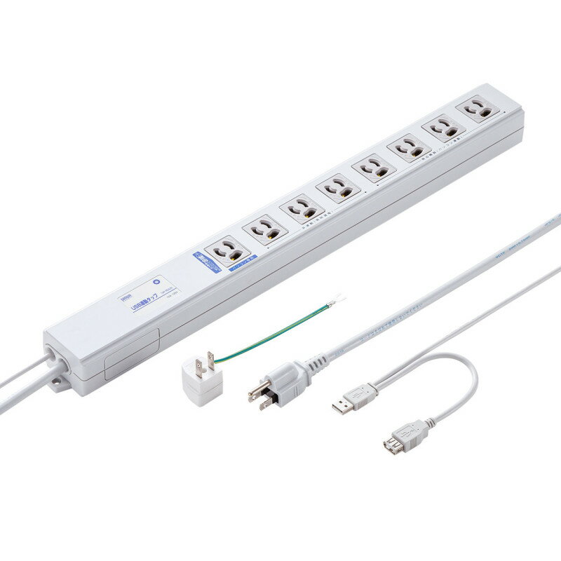 ★ポイント10倍★ 1/9~1/16 お買い物マラソン(要エントリー) サンワサプライ USB連動タップ 入数：1