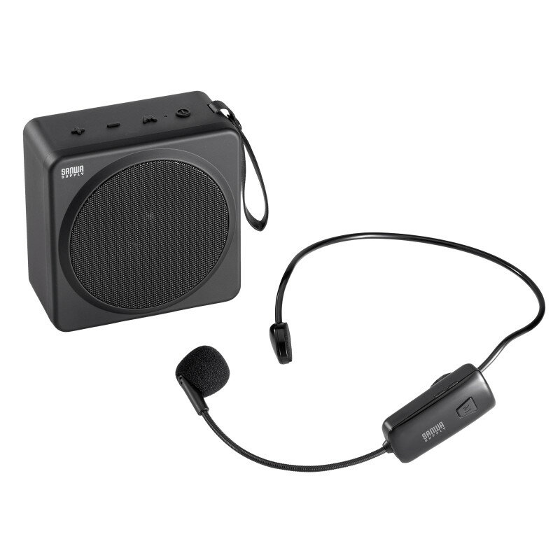 ★ポイント10倍★ 1/9~1/16 お買い物マラソン(要エントリー) サンワサプライ ワイヤレスポータブル拡声器 入数：1