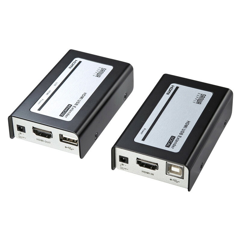 ★ポイント10倍★ 7/4~7/11 お買い物マラソン(要エントリー) サンワサプライ HDMI+USB2.0エクステンダー 入数：1