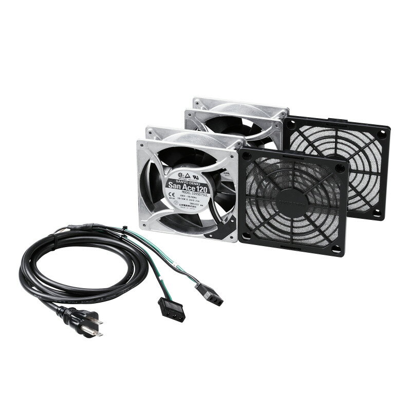 【ポイント10倍】12/19〜12/26 大感謝祭!! ※要エントリー サンワサプライ 放熱ファン 高速タイプt=38mm..