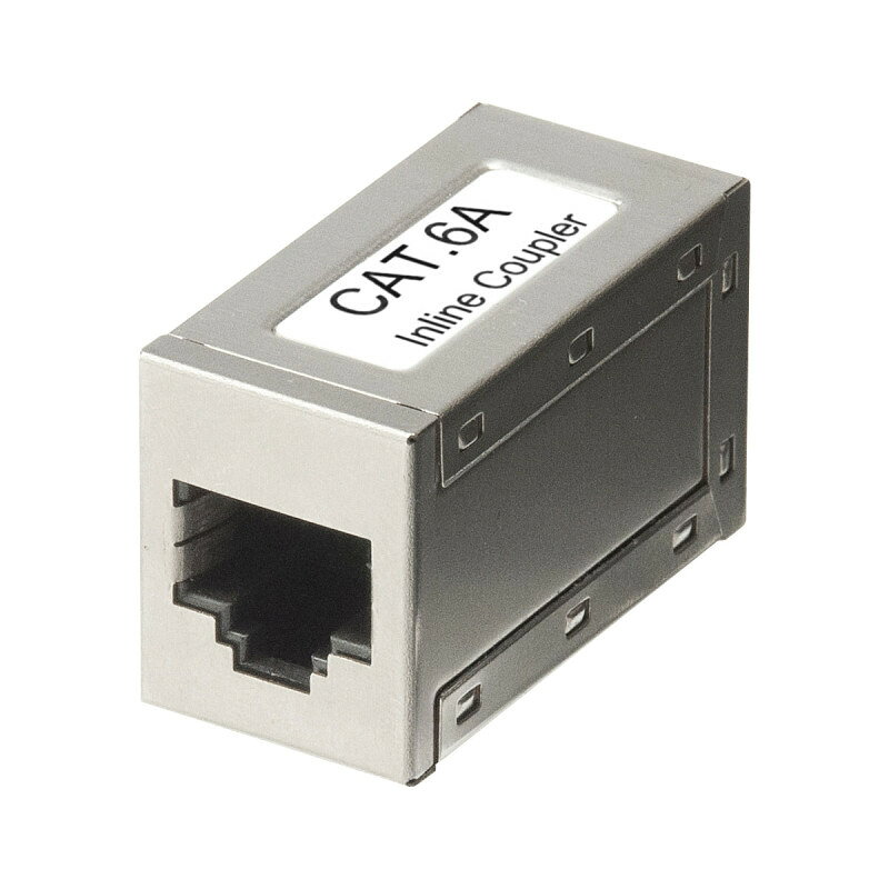 型番ADT-EX-6ASTP 商品説明【特長】 10ギガビットイーサネット対応、RJ-45コネクタ用中継アダプタ 10ギガビットイーサネットに対応した、RJ-45コネクタ用の中継アダプタ（カプラー）です。 STPケーブル、UTPケーブルどちらにも使用可能です。 【仕様】 コネクタ：STP（RJ-45シールドタイプ）メス・メス ケーブル構造：ストレート全結線 対応伝送帯域：カテゴリ6A（10GBASE-T）、カテゴリ6（1000BASE-TX）、カテゴリ5e（1000BASE-T）、カテゴリ5（100BASE-TX）、カテゴリ3（10BASE-T）適合 サイズ：W18×D36×H22mm 重量：18g