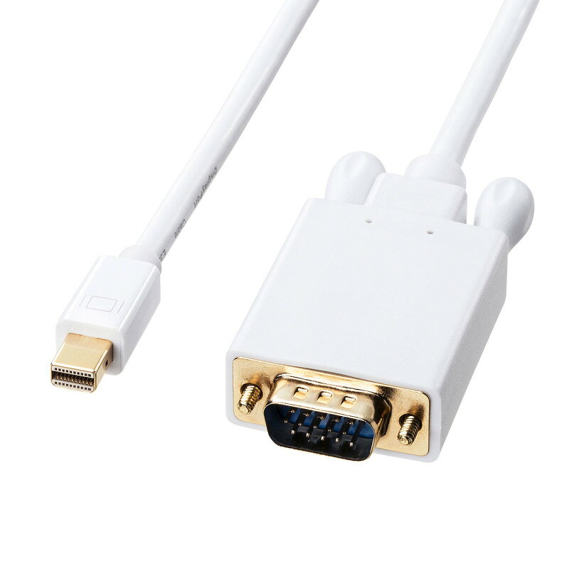 【ポイント10倍】6/1はワンダフルデー！サンワサプライ ミニDisplayPort-VGA変換ケーブル 1m 入数：1