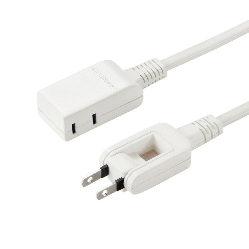 ★ポイント10倍★ 楽天スーパーSAIL(3/4~3/11) ※要エントリー サンワサプライ マイクロタップ 2個口 0.5m ホワイト 入数：1