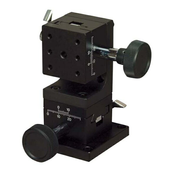 型番LM-412 特徴【特長】 移動ガイドにアリ溝（D-T方式）を使用した移動ユニットです。 送り方式にラックピニオンを使用しており、大きな移動量が得られます。 カメラ、センサなどの位置決め用途に広く利用いただけます。 任意の位置で保持力の高いレバー式クランプによる固定が可能です。 【仕様】 ステージ面（mm）：40X40 クランプ方式：レバー式 操作部取付位置：片ハンドル 移動機構/送り方式：ラックピニオン式 移動量（mm）：±10 移動量/ツマミ1回転（mm）：約18 目量（mm）：バーニヤ読み0.1 感度（mm）：0.1 移動ガイド：アリ 移動精度（mm）：真直度0.03 耐荷重（N）：19.6 備考受注生産のため受注後キャンセル不可
