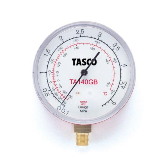 【★ポイント10倍★】2/4~2/10開催！お買い物マラソン(要エントリー) イチネンTASCO R410A/R32高精度圧力計80φ TA140GB