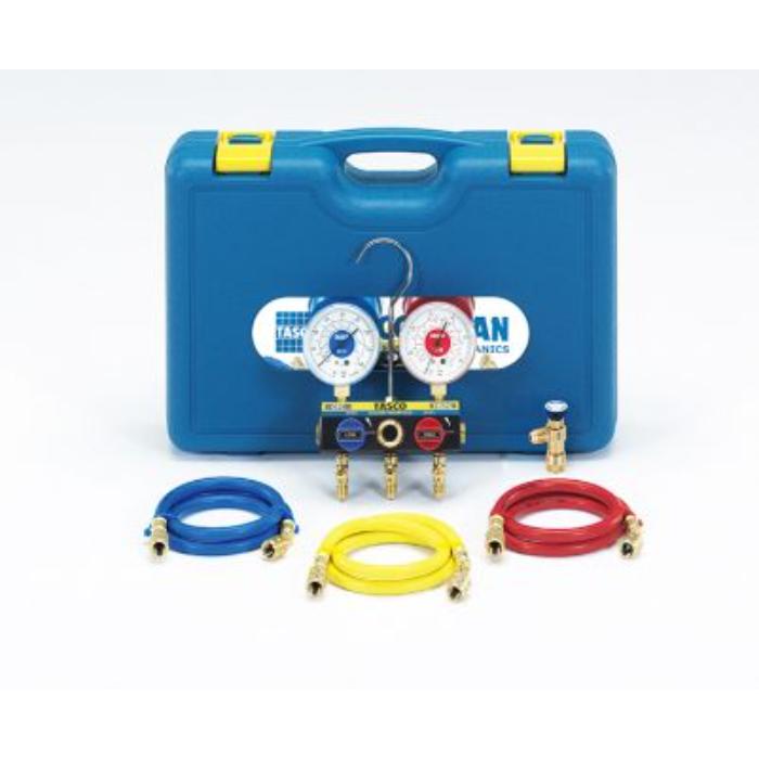 ★ポイント10倍★ 1/9~1/16 お買い物マラソン(要エントリー) イチネンTASCO マニホールドセット(チャージバルブ付) TA15DB