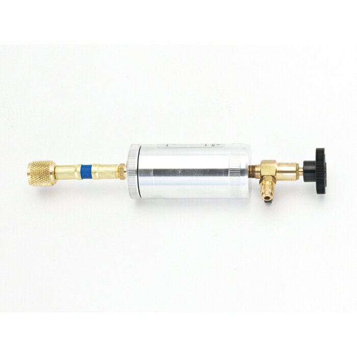 型番TA156PS 商品説明【特長】 コンプレッサーオイルの充填に使用します。 【仕様】 全長（mm）：225 充填可能量（g）：60 接続ホース径：1/4″フレア