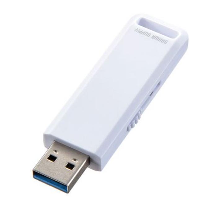 型番UFD-3SL16GW 商品説明【特長】 USB 5Gbpsに対応した超高速USBメモリです。 スライド式のキャップなのでなくなる心配がありません。 USBポートに挿すだけですぐ使えます。 Windows＆Mac両方に対応しています。 16GB内蔵です。 ストラップ付きです。 ライフポート製セキュリティソフト付きです。※ソフトはWindows 11・10・8.1・8のみ対応です。 【注意事項】 USB 5Gbps機器として使用する為にはUSB 5Gbps対応のホストアダプタかUSB 5Gbps対応のポートを搭載した機種が必要です。 USB 5Gbps非搭載機ではデータ転送速度はUSB2.0、またはそれ以下となります。 USB2.0機器として使用する為にはUSB2.0対応のホストアダプタかUSB2.0対応のポートを搭載した機種が必要です。 Mac OSではUSB2.0対応のホストアダプタかUSB2.0対応のポートを搭載しOS10.4以降をインストールした機種が必要です。 USB1.1規格の環境でも使用することができます。 Windows10・8.1・8のWindows to goには対応していません。 【仕様】 カラー：ホワイト 対応規格：USB 5Gbps（USB3.2 Gen1/3.1 Gen1/3.0）準拠 入力電圧：DC 5V 容量：16GB コネクタ形状：USB A サイズ：W19.8×D8.2×H57mm 重量：約10g セット内容：本体、ストラップ