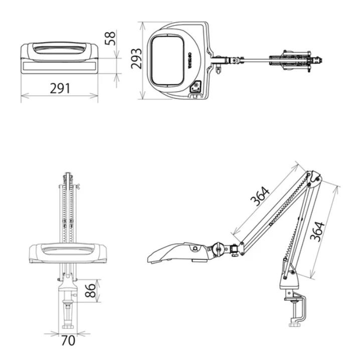 【ポイント10倍】12/1はワンダフルデー! オーツカ光学 OLIGHT6-F 4XAR+目視検査ブースセット フリーアーム式 4倍 ARコート