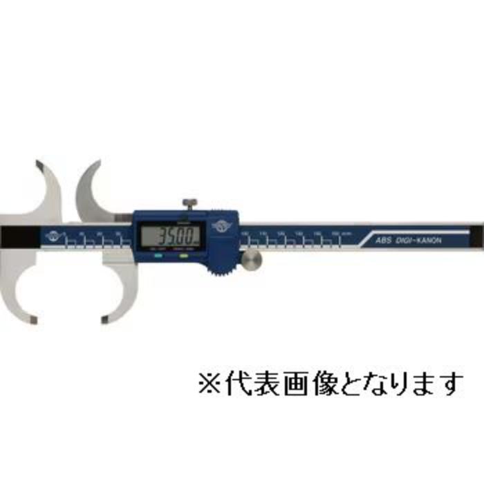 型番 E-RA15BL 商品説明 【特長】 通常のストレートジョウでは測定不可能な外側測定、袋穴深部などに最適。プリンター出力機能付です。 従来の静電容量方式から電磁誘導方式を採用する事により対環境性が優れるとともに、電池寿命も5年に飛躍的に向上致します。 【注意事項】 商品画像はイメージです。実際の商品とは異なる場合がございます。 掲載商品の仕様は予告なく変更する場合や取扱いを中止する場合もございますのでご了承ください。 国内仕様に限ります。 【仕様】 測定長(mm）：150 最小表示量(mm)：0.01 器差（mm)：±0.03 電源：SR44　1個 質量（g）：170