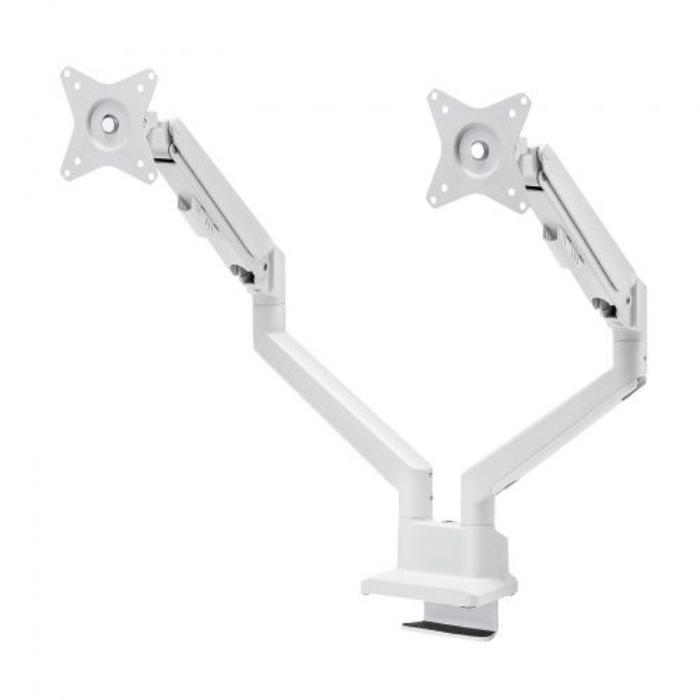 【ポイント10倍】12/1はワンダフルデー！ サンワサプライ CR-LAC2403W モニターアーム（デュアル・ガス..