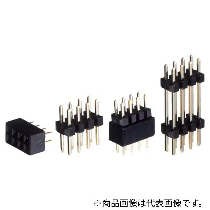 型番 HTW-2511-03 商品説明 【注意事項】 商品画像はイメージです。実際の商品とは異なる場合がございます。 掲載商品の仕様は予告なく変更する場合や取扱いを中止する場合もございますのでご了承ください。 国内での使用に限ります。 【仕様】 電流容量：3A（ピン・ソケット） 耐電圧：800VAC 1分間（ピン）、500VAC 1分間（ソケット） 絶縁抵抗：1000MΩ MIN（ピン・ソケット） 接触抵抗：30mΩ MAX（ピン・ソケット） 動作温度範囲（℃）：-40〜+85 樹脂部材質：PBT（ガラス含有率30%） 樹脂部熱変形温度：1.82MPa…200℃ 樹脂部UL規格：UL94V-0（材料） コンタクト：黄銅金フラッシュ（ニッケル下地） ピッチ：2.54 H：11.04 ピン数：6