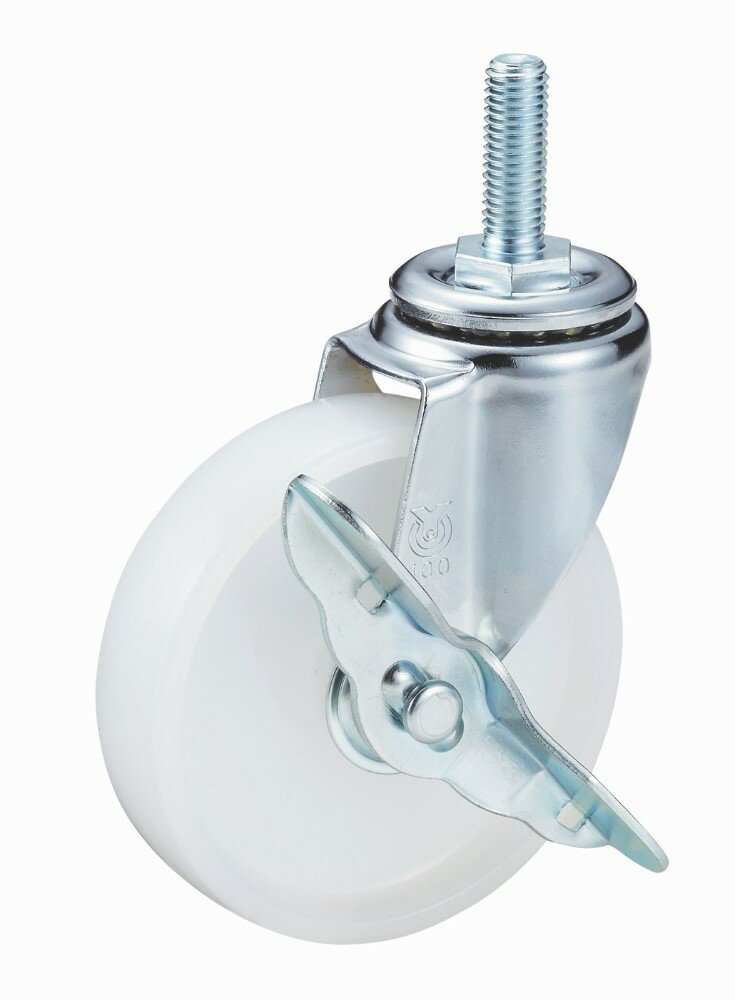 【★ポイント5倍★】10/4~10/9開催！お買い物マラソン(要エントリー) ユーエイ Eシリーズ ET-S型 自在車ねじ込み式（ストッパー付） ET-65NS-W3-8-14 キャスター 車輪 運搬