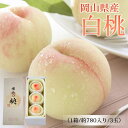 岡山県産 白桃(贈答用)3玉入り(約780g) 送料無料 数量限定 フルーツ もも 白桃 岡山県産 (7月8日以降順次発送)