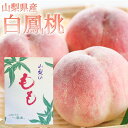 山梨県産 白鳳 桃 約2Kg 化粧箱 6〜7玉 送料無料 数量限定 フルーツ もも 白桃 山梨県産 白鳳桃 (7月1日以降順次発送)