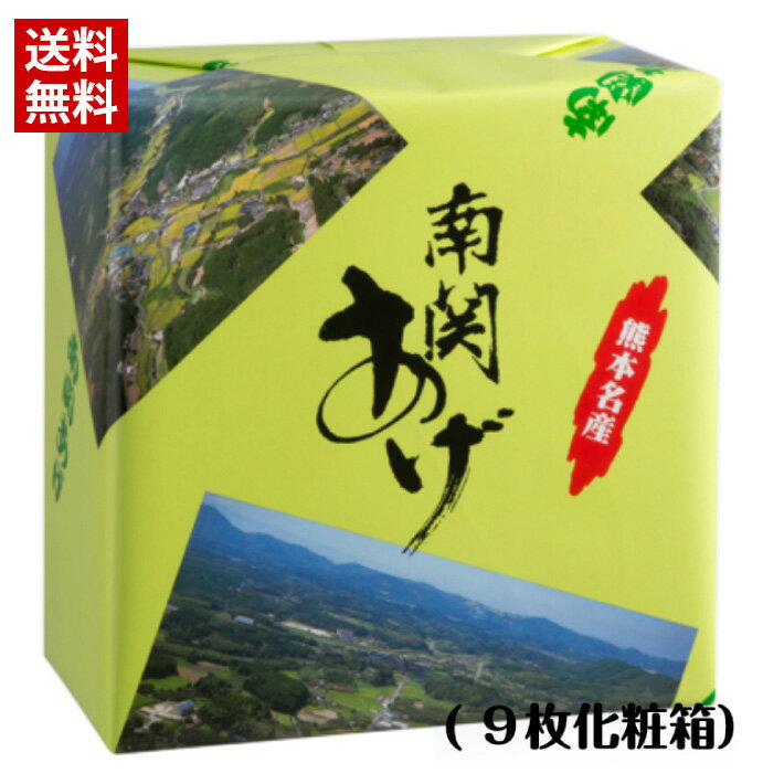 化粧箱(9枚入)南関あげ(大)(3枚×3袋入) / 送料無料 熊本 南関あげ 揚げ豆腐 名産品 味噌汁 長期保存 煮物 9枚 化粧箱 土産 ギフト プレゼント 塩山食品(北海道・沖縄別途送料)