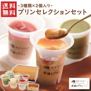 プリンセレクションセット NP-07 / 送料無料 西通りぷりん 西原商会 ぷりん お土産 福岡 ポシェ(カラメルソース付) 八女茶 あまおう (北海道・沖縄別途送料)