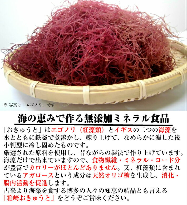 博多 箱崎おきゅうと 5枚入り×3袋 博多 名産 朝食 海藻 ポン酢 おきゅうと ところ天 えご草 土産