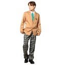 送料無料 コスプレ コスチューム MENコス ブレザー制服 ベージュ なりきり 衣装 メンズ