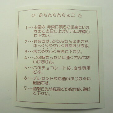 おちんちんちょこれーと バレンタインデー ホワイトデーギフト ギフト 景品 プレゼント