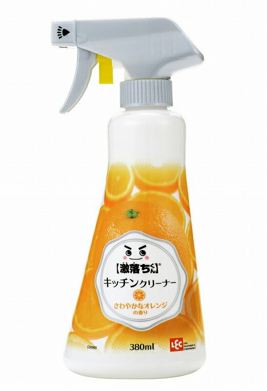 激落ちくん レック LEC激落ちくん キッチン クリーナー 泡スプレー (除菌 消臭) 380ml 換気扇 レンジの油汚れに (オレンジオイル配合) C00065