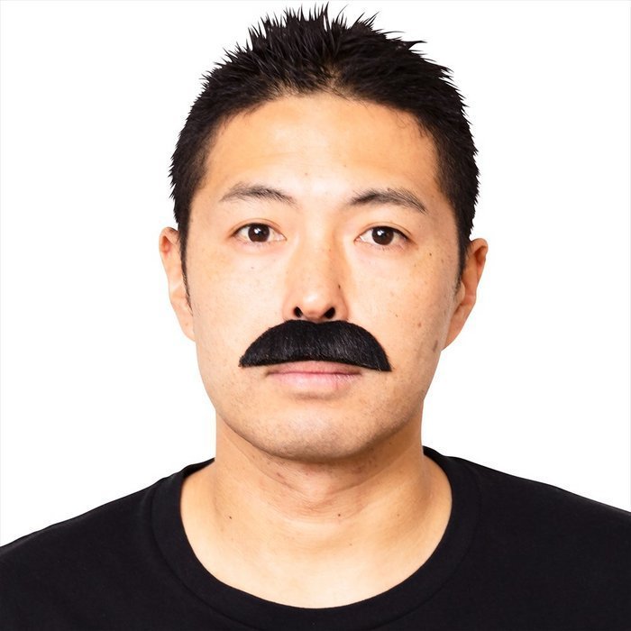 宴会の達人文豪のひげ黒おもしろグッズ変装野口英世おもしろ雑貨夏目漱石