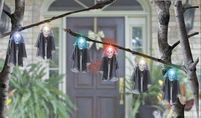 ミニガイコツ ガーランドライト String of Lights-Small Reapers SUNSTAR ハロウィン飾り 衣装 装飾 デコレーション ハロウィン 仮装 変装 インスタ映え 推し