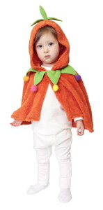 【タイムセール】HWZ もこもこパンプキンケープ Baby ハロウィン 衣装 ベビー ハロウィン 仮装 衣装 コスチューム コスプレ