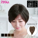 ヘアピース耐熱 白髪隠しウィッグ (分け目タイプ) ウイッグ ST-005(ST-002がリニューアル)カバーピース