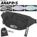 ANAP R+S アナップ リラスポ ウエストバッグ レディース ウエストポーチ 斜め掛け ボディバッグ かばん バッグ 流行 シンプル カジュアル ロゴ サブ...