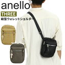 アネロ ショルダーバッグ anello ミニショルダー ポーチ 縦型ウォレット ショルダー バッグ 肩掛け 斜め掛け 財布 カード入れ 小銭入れ カジュアル メ...