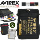 アビレックス イーグル リュック AVIREX EAGLE リュックサック バックパック デイパック トップオープン トップオープンリュック バッグ カバン スクエアバッグ スクエアリュック 四角 スクエア メンズ レディース 男女兼用 通勤 通学 中学生 高校生 大学生 B4 AVX593