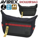 アヴィレックス ショルダーバッグ AVIREX アビレックス メンズ レディース ショルダー 舟形ショルダー ボートショルダー 肩掛け A4 通勤 通学 おしゃれ 大人 カジュアル シンプル ビジネス 黒バッグ ブラック 軽量 SUPER HORNE ス-パーホーネット AVX602