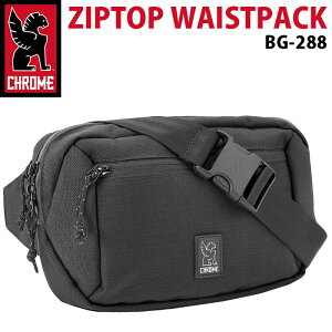 CHROME INDUSTRIES クローム インダストリーズ ZIPTOP WAISTPACK ジップトップ ウエストパック ウエストバッグ 正規品 斜めがけ ボディバッグ ヒップバッグ スリングバッグ ブラック A5 3L BG-288