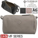 \ラッピング無料/ ショルダーバッグ 本革 レディース クレドラン CLEDRAN レザー 日本製 正規品 ミニ ショルダー バッグ 筒型 肩掛けバッグ ヨコ型...