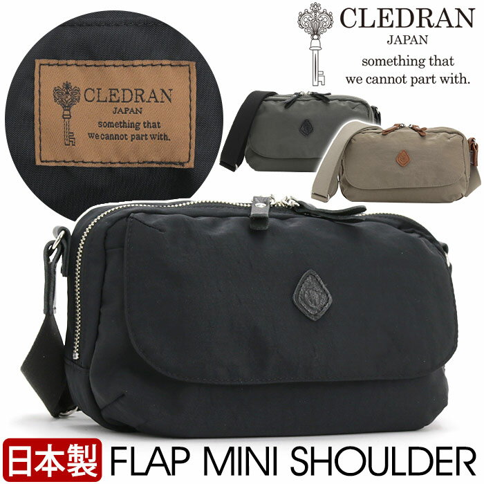 ショルダーバッグ レディース メンズ CLEDRAN クレドラン 日本製 正規品 ミニショルダー ショルダー バッグ 小さい かばん 斜め掛け 肩掛け ミニバッグ ミニショル 女性 男性 おでかけ 大人 カジュアル おしゃれ 黒 軽い クリスマス