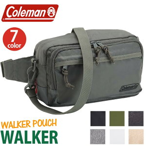 Coleman コールマン WALKER POUCH ウォーカー ポーチ 正規品 ウォーキングポーチ ウエストポーチ ボディバッグ ワンショルダー ヒップバッグ ショルダーベルト付き ショルダーバッグ ポーチ 3way 旅行 貴重品 サブバッグ コンパクト 丈夫 2L